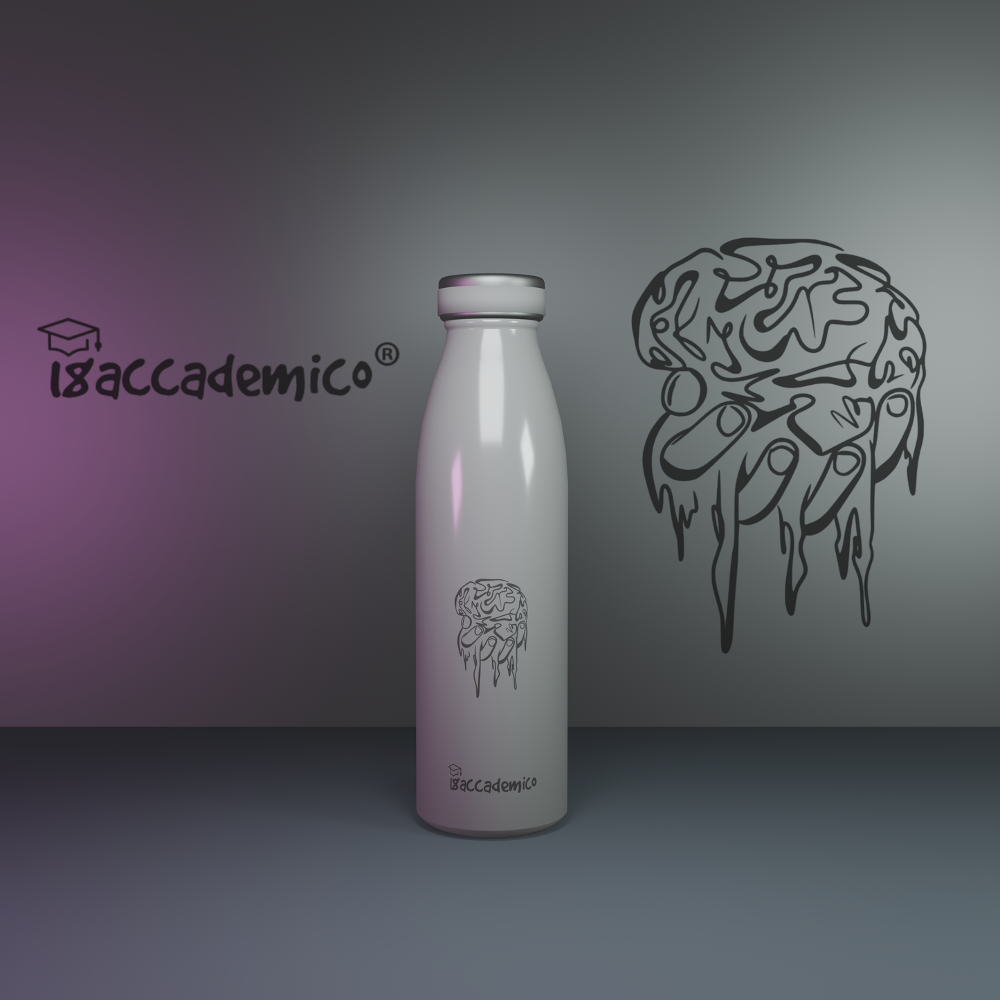 Squeezes Brains Water Bottle