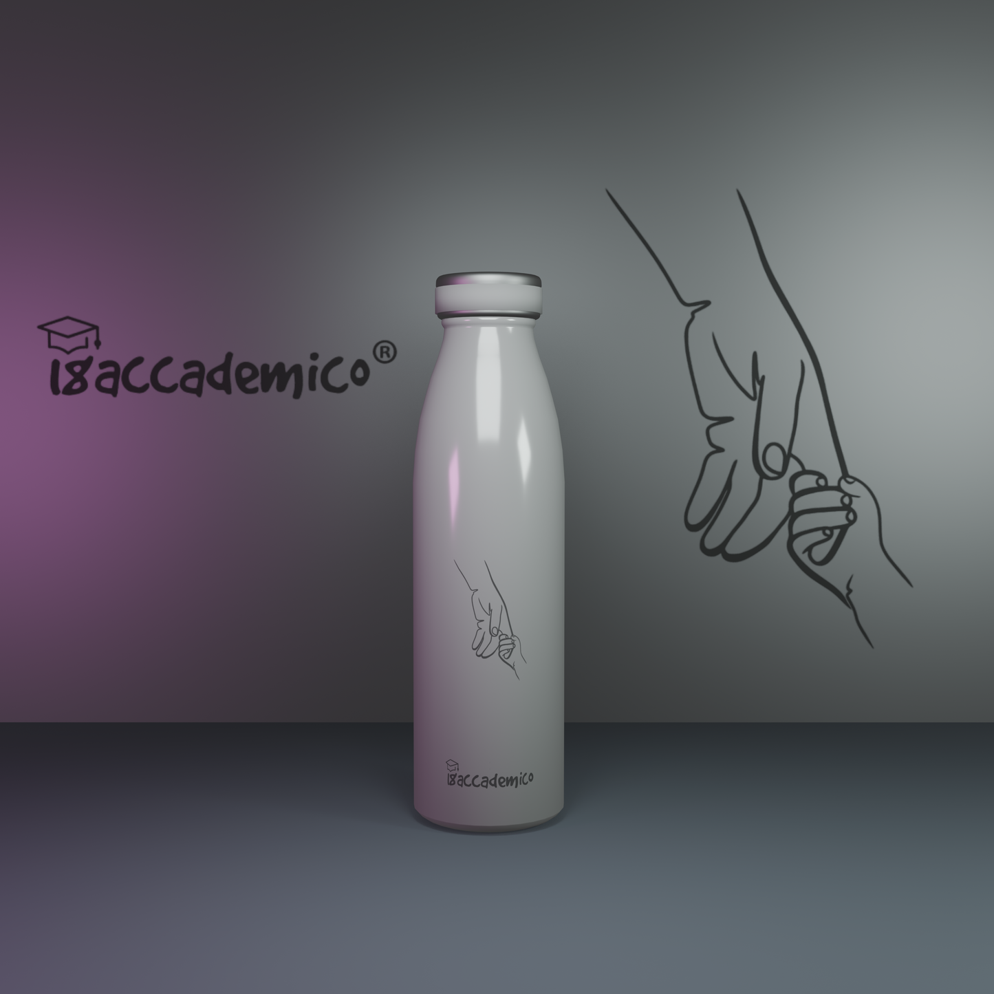 Hands Water Bottle