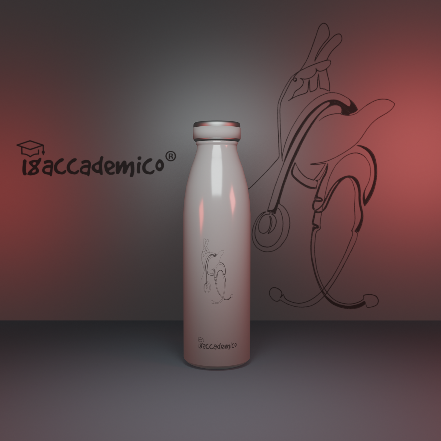 Stethoscope water bottle